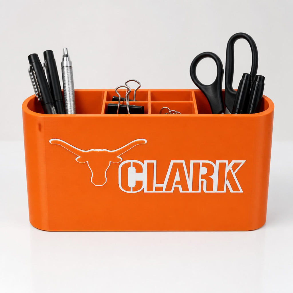 Texas Longhorns Desk Organizer