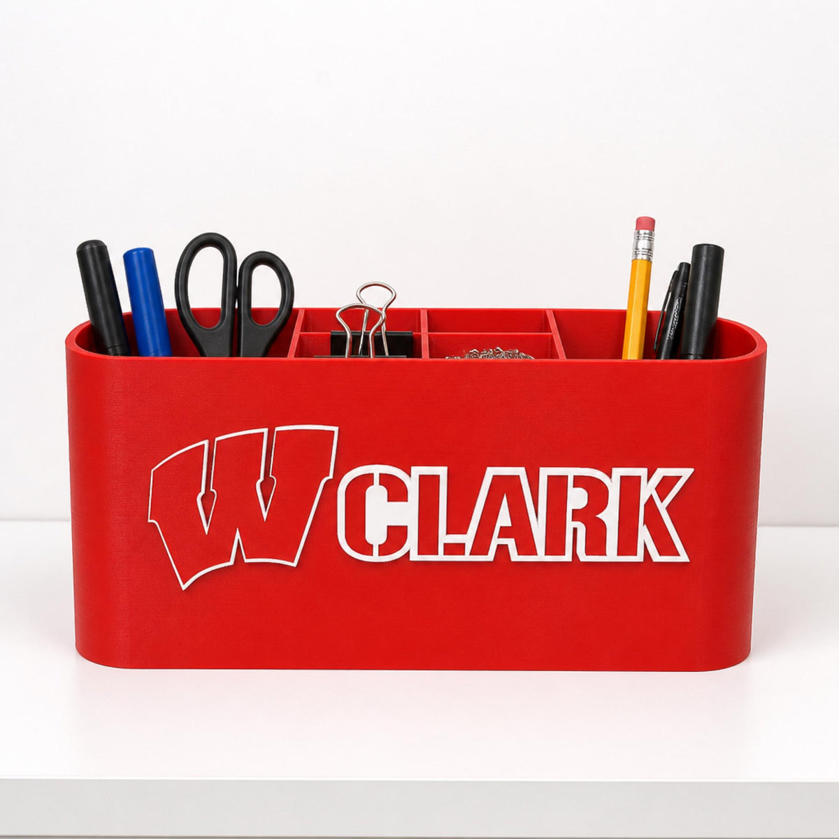 Wisconsin Badgers Desk Organizer
