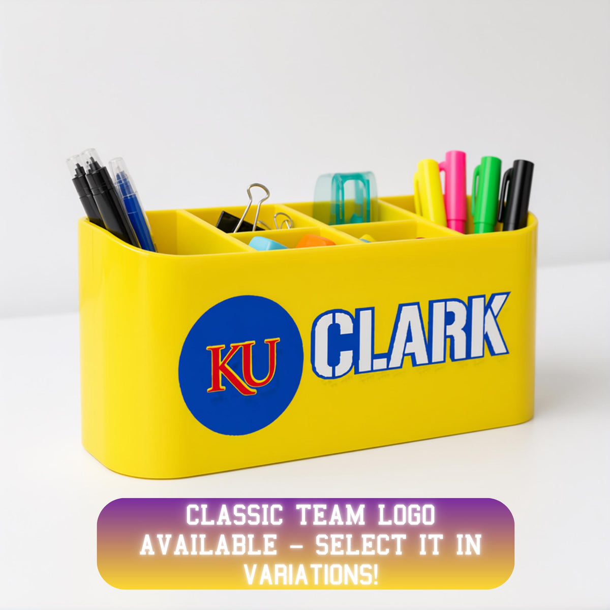 Kansas Jayhawks Desk Organizer