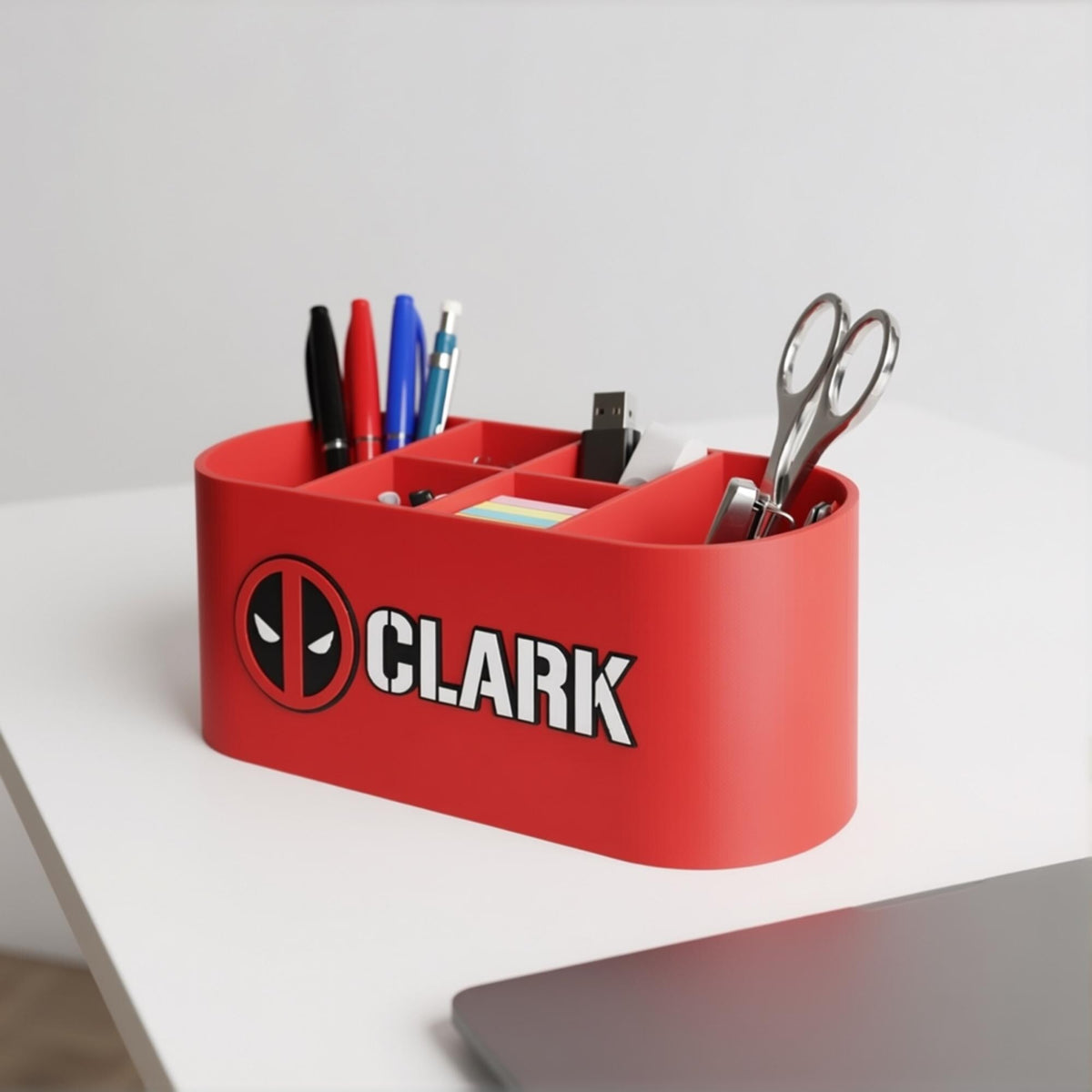 Personalized Deadpool Desk Organizer