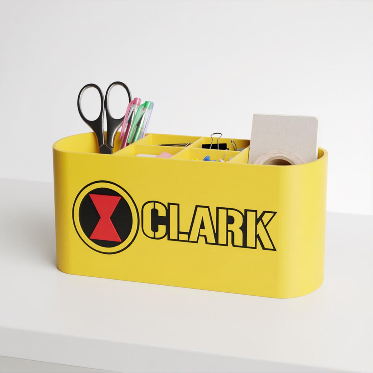 Personalized Black Widow Desk Organizer