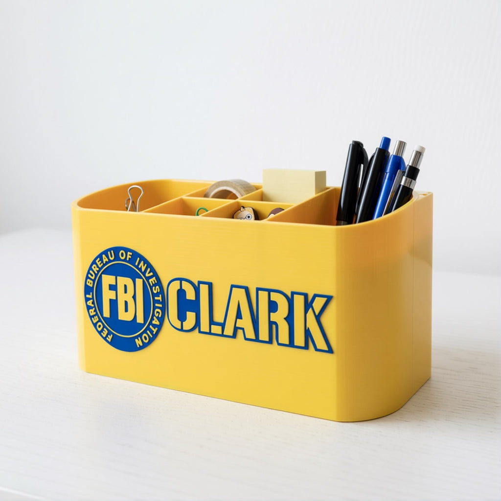 Personalized FBI Desk Organizer