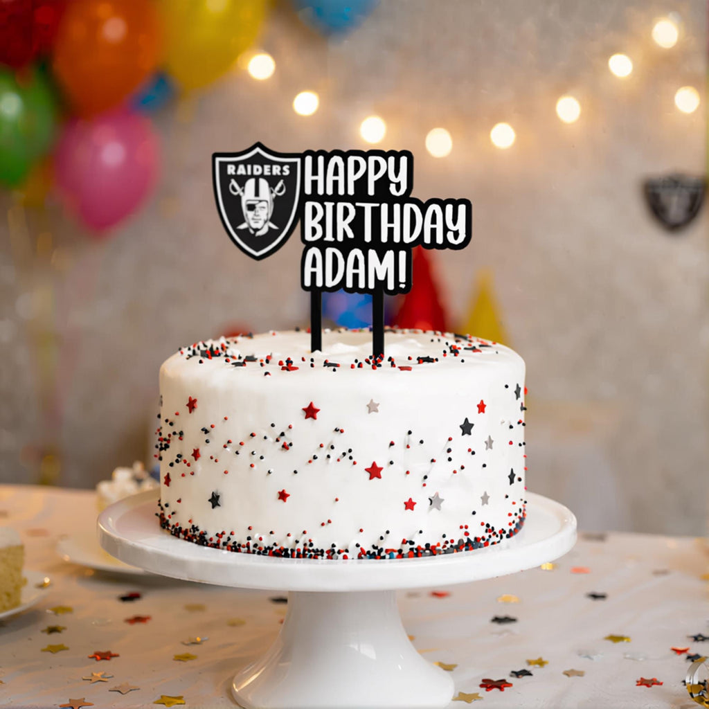 Las Vegas Raiders Cake Topper