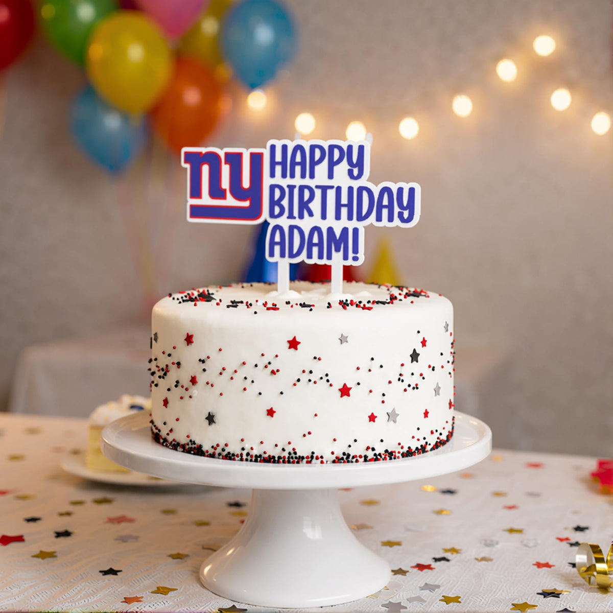 New York Giants Cake Topper