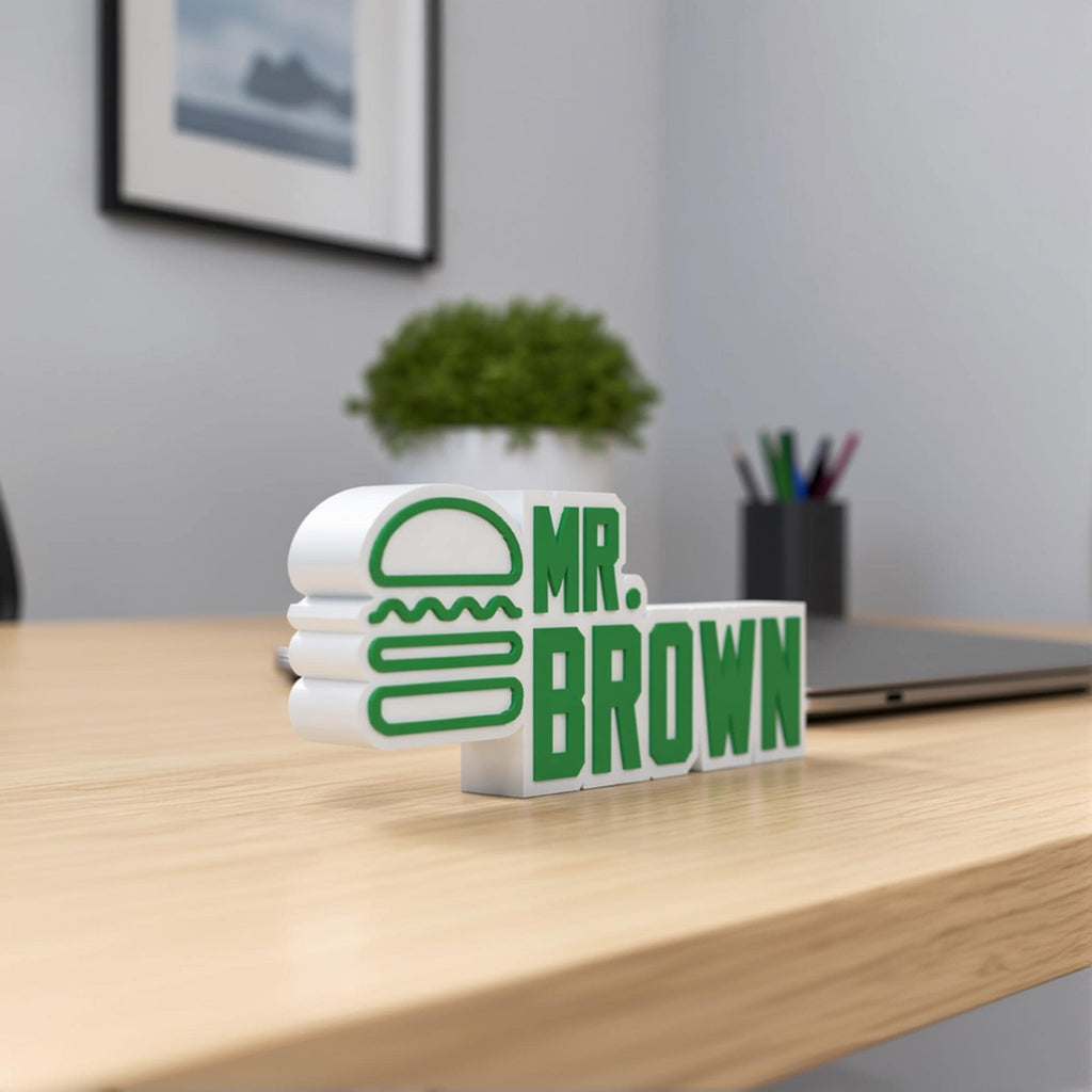 Personalized Shake Shack Desk Name Plate
