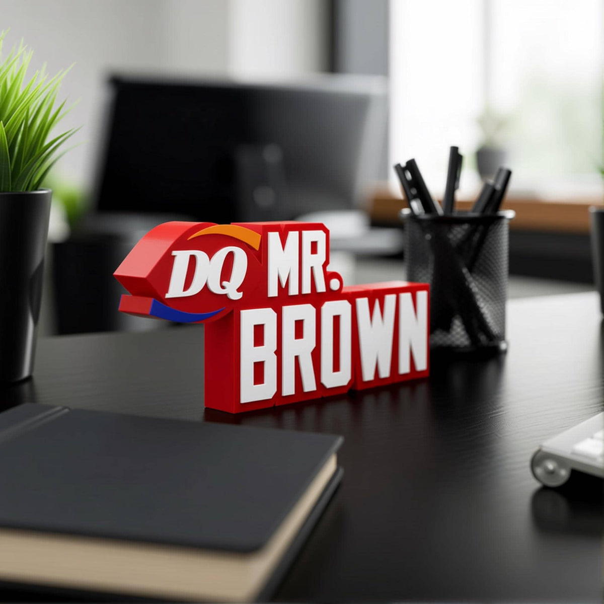 Personalized Dairy Queen Desk Name Plate