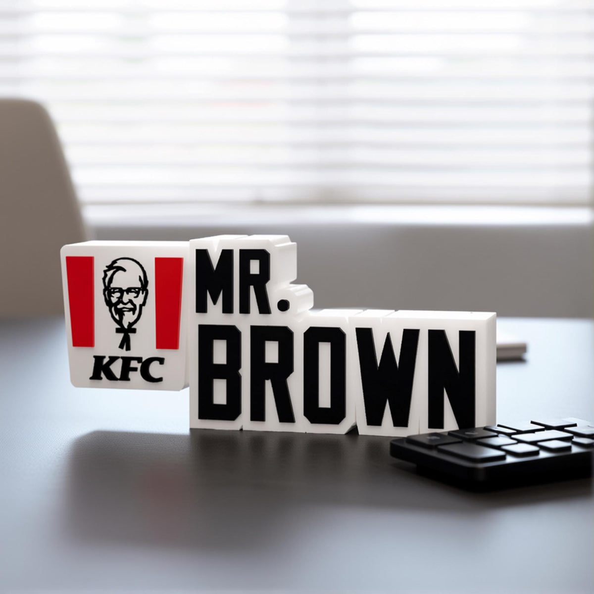 Personalized KFC Desk Name Plate