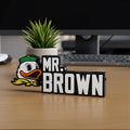 Personalized Oregon Ducks Desk Name Plate