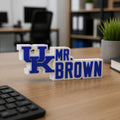 Personalized Kentucky Wildcats Desk Name Plate