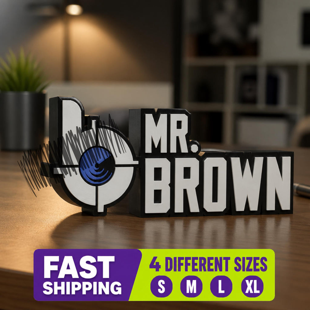 Personalized Bang Energy Desk Name Plate